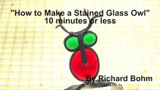 How to Make a Stained Glass Owl, 10 minutes or less