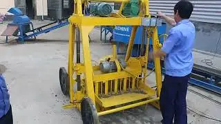 Making Money QMY4-45 Mobile Block Machine #automobile #constructionequipment #amazingmachinery
