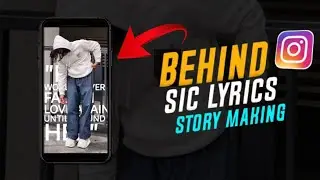 BEHIND MUSIC LYRICS INSTAGRAM STORY MAKING | INSTAGRAM NEW TRENDING STORY IDEAS | STORY IDEAS 2022