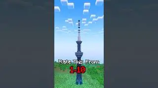 Tokyo Skytree Minecraft Timelapse 🗼 #minecraft
