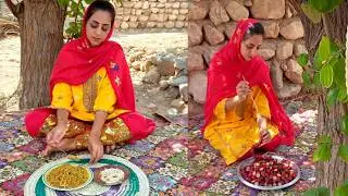 Cooking Hawari Chaku with Dried Shrimp🦐& Rice🍚, Traditional Southern Iranian Dish|village life