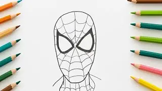 how to draw Spiderman🕷️ || Easy drawing for beginners step by step
