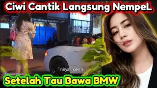 Agogo Reaction‼️ Ciwi Cantik Langsung NempeL Setelah Tau Bawa BMW #prank #reaction #agogo #funyy
