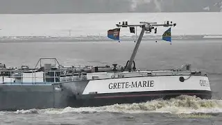 Talfahrt Binnentanker TMS GRETE MARIE DF6521 MMSI 211525600 Emden inland tanker  BJ 2010