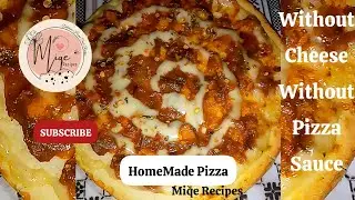 HomeMade Pizza without Cheese _ Recipe By  _ Miqe Recipes