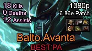 Balto.Avanta Phantom Assassin 6.86 patch Ranked Full Game