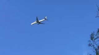 Boeing 777-3DZ Qatar Airlines - Doha - Manchester on Approach to Manchester Airport QTR33M Oct 2020