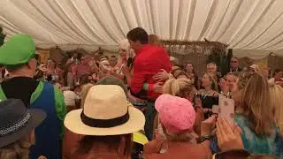 Nathan Moore performing 'Livin' On A Prayer' at Let's Rock Southampton 2018