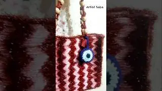 Full video is uploaded on my yt channel |Keychain | Evil eye charm#shorts#crochet#diy#youtubeshorts