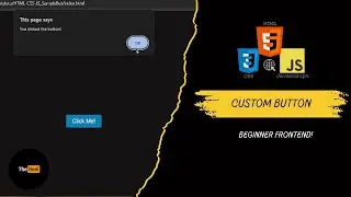 Custom Button Using HTML, CSS, and JavaScript.