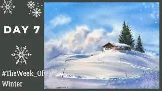 Акварельные снежные горы | Шале | День 7 #TheWeek_OfWinter