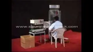 Semiautomatic SingleHead Weigh Filler With High speed Pouch Sealing Machine