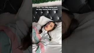 POV: Ты притворяешься больным, чтобы не пойти в школу. #смешно #комедия #сценка #школа