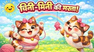 Chini-Mini छोटी Cat Song | Kids Nursery Rhyme | Meow-Meow Fun!