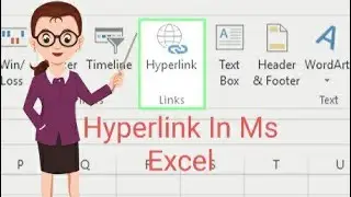 How To Create Hyperlink In Excel| MS Excel Hyperlink Option| MS Excel Tutorial