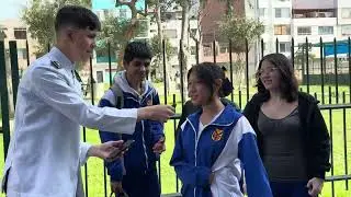 Chambelanes - Activación colegio Colegio Christian Barnard los olivos