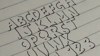 Doing Shadow Lettering Using My Non-Dominant Hand