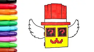 Как нарисовать админ-лаки-блок из Steal a Brainrot (Roblox)