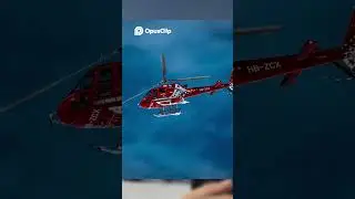 Epic Helicopter Flight Over Snowy Mountains   POV Shot!