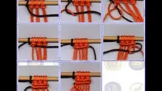 nudos basicos macrame | nudo feston cordon o cavandoli