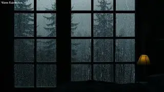 Dark Rainy Evening with Rolling Thunder / Natural White Noise for Sleeping