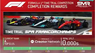 Formula 1® 2022 Time Trial Competition - Spa Francorchamps Hot Lap - Braking & Acceleration Points