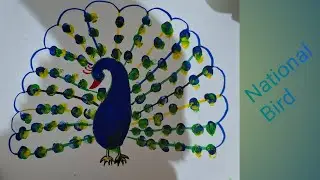 How to make peacock | Craft Making | National Bird | #Craft | Kids Activity  ||