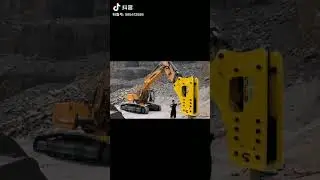 #hydraulic #rock breaker  #liebherr excavator