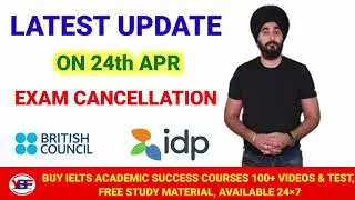 24th April Ielts Exam Cancelled Or Not ? By IDP & British Council In India | #RamanIeltsCoaching