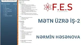 İbtidai Ana dili | MİQ | SERTİFİKASİYA | 2025  Çərçivə sənədi üzrə mətn-2 | Nərmin Həsənova