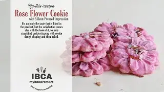 Rose Flower Cookies || make impression pressed cookies || cookies recipe || mybakersmart