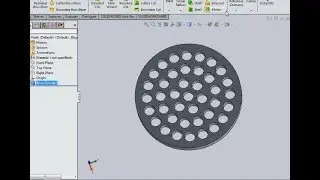 HOW TO MAKE CIRCULAR PATTERN HOLES IN SOLIDWORKS 2019 tutorial