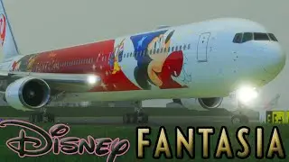 JAPAN AIRLINES DISNEY FANTASIA Special Paint LIVERY MSFS CS767 Gameplay 4K