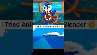 Создал анимацию с помощью Blender (3) #мем #корабли