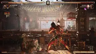 Mortal Kombat 1 Lunatic Fringe Scorpion with Sub Zero Kameo tower
