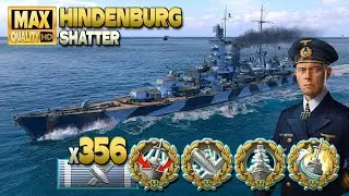 крейсер Hindenburg: Напряженная игра на карте Shatter - World of Warships