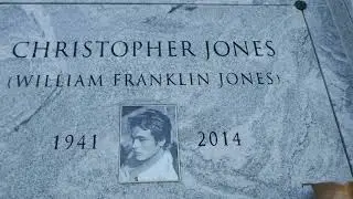 Actor Christopher Jones Grave Hollywood Forever Los Angeles California USA December 3, 2022