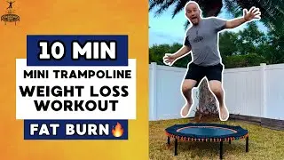Burn Fat Fast! 10 Minute Mini Trampoline Workout for Weight Loss 🔥