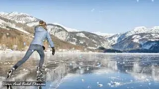 Relaxing Music And Beautiful Frozen Lake, No Copyright Music