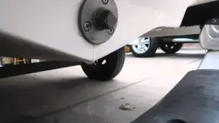 The reason this boat was taking on water---leaking drain plug.