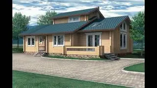Дом из бруса 10-48. House of timber 10-48. Haus aus Holz 10-48. 木材之家10-48。