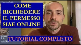Come fare il permesso SIAE online - TUTORIAL COMPLETO (DA SMARTPHONE)