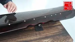 Professional Aged Fir Wood Guqin Instrument Chinese 7 String Zither Xuan He Style