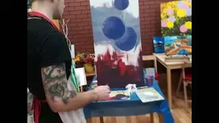 HOBBY ROOM Мастер-класс Николая Лемьева. Интерьерные картины. Живопись акрилом.