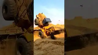 Backhoe loader tractor Operator During collapse accident - Engineering Vehicle #collapse accident