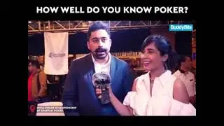 RanvijaySingha with Emcee Tanya Narang | Poker Tournament