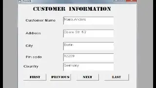 Simple Visual Basic Database Application using Data Control -Visual Basic Tutorial for beginners
