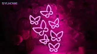 Pink Butterfly Led Neon Light Sign