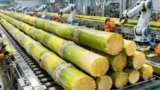 How Sugar Factories Produce Millions of Tons of Sugar  (Full Process)