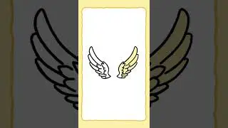 Draw a wing #shorts #doodle #easydrawing